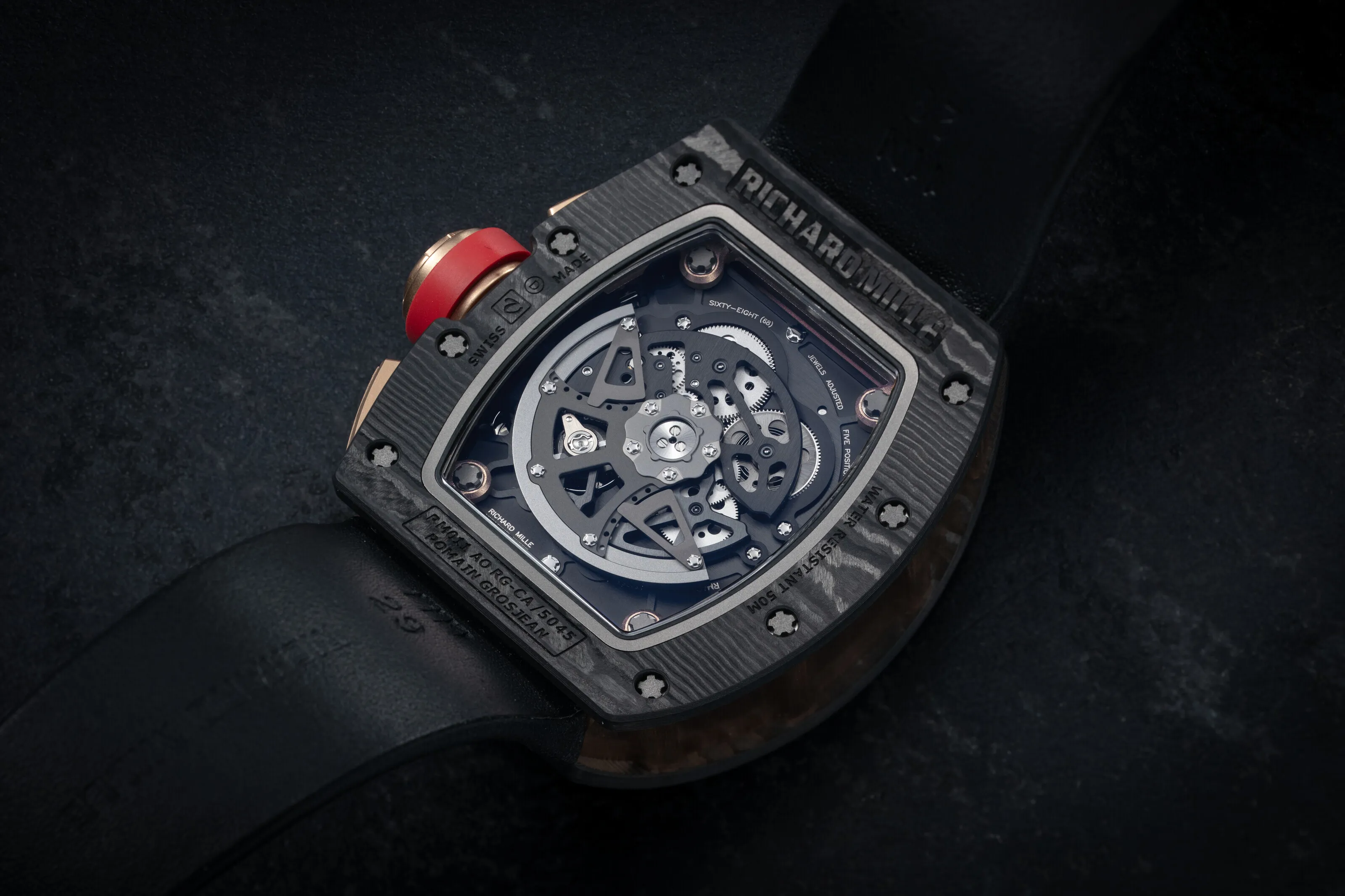 Richard Mille RM 011 RM 011 50mm Carbon fiber Skeletonized 1