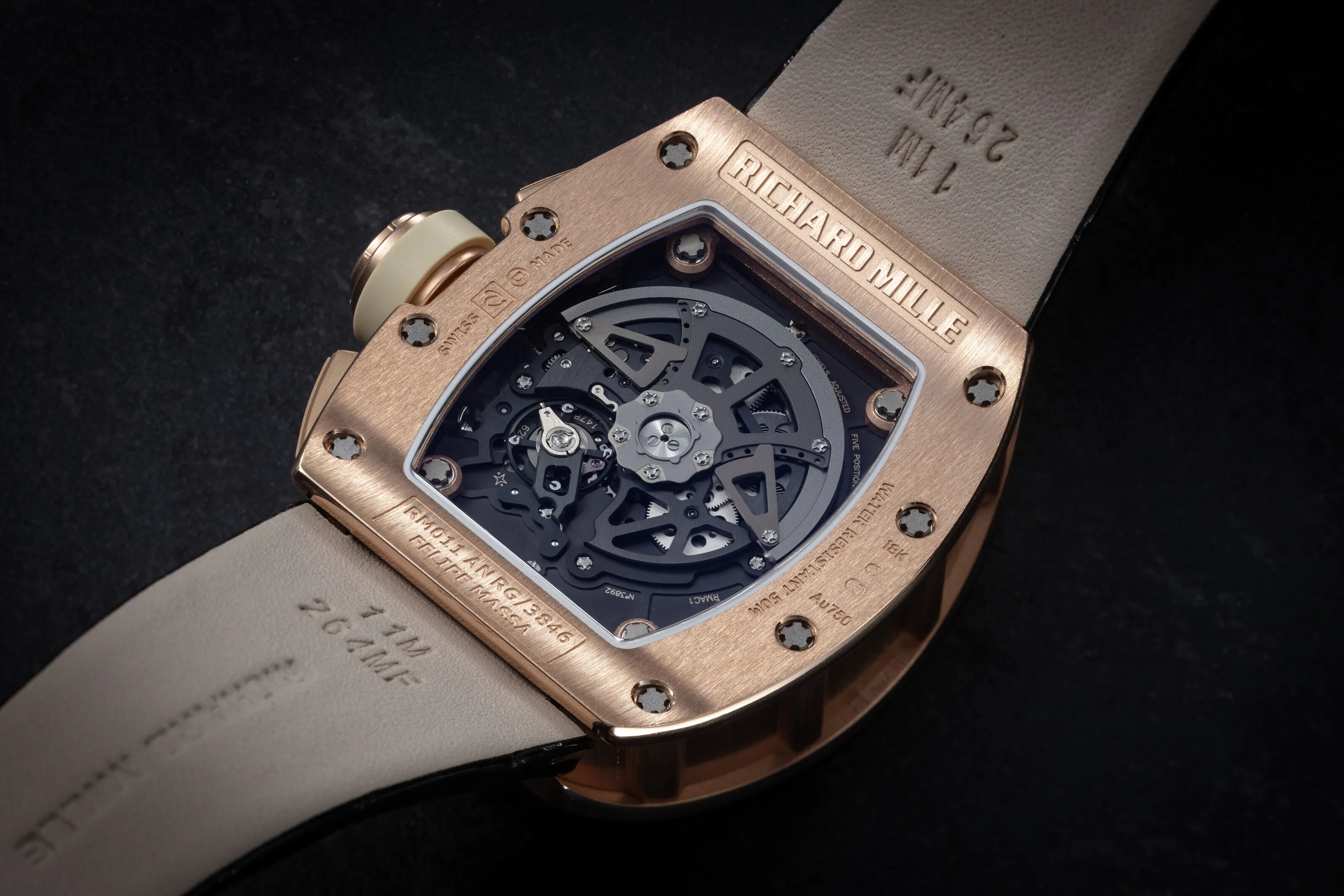 Richard Mille RM 011 40mm Rose gold Skeletonized 2