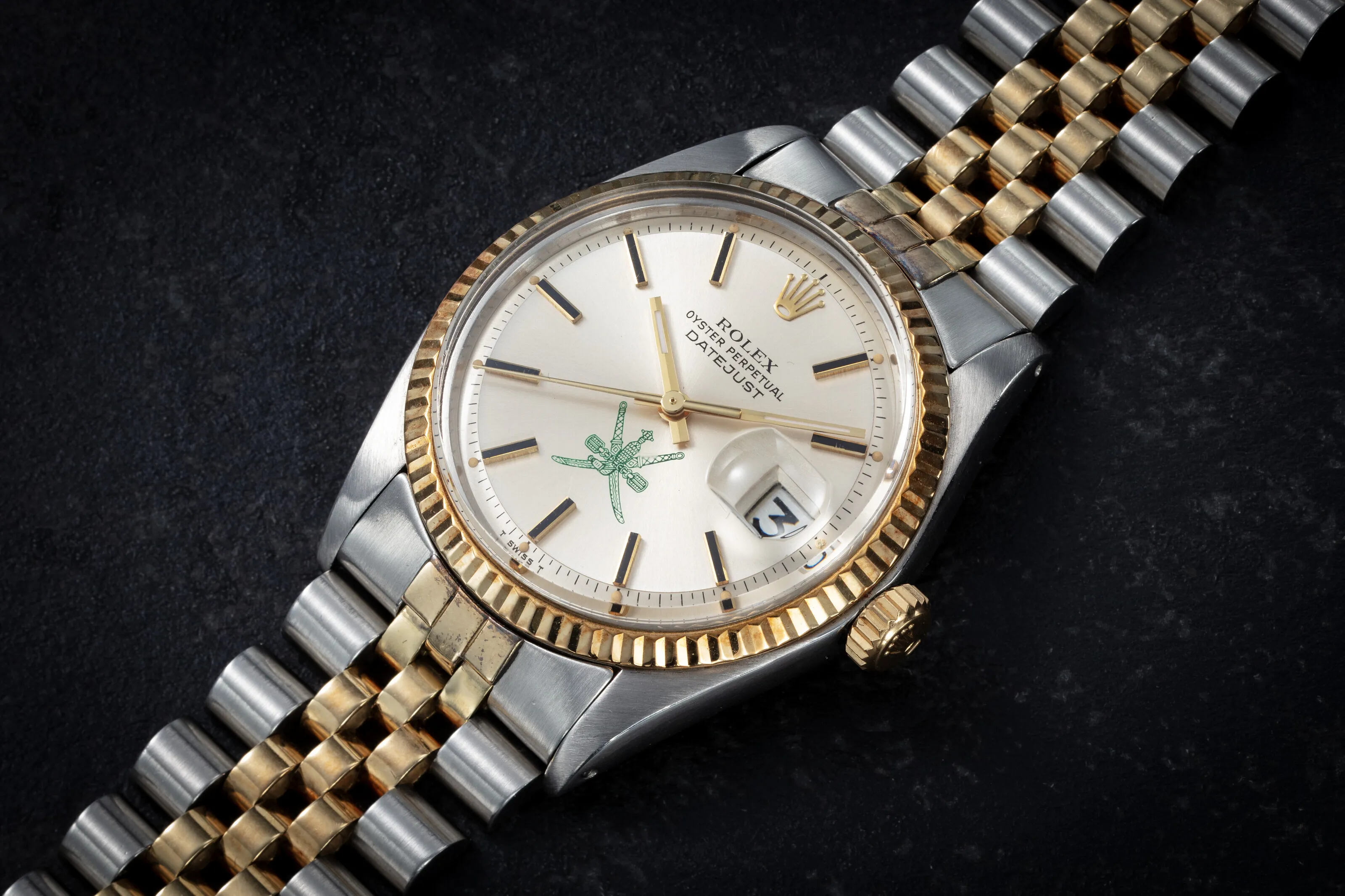 Rolex Datejust 36 1601 36mm Yellow gold and stainless steel Silver