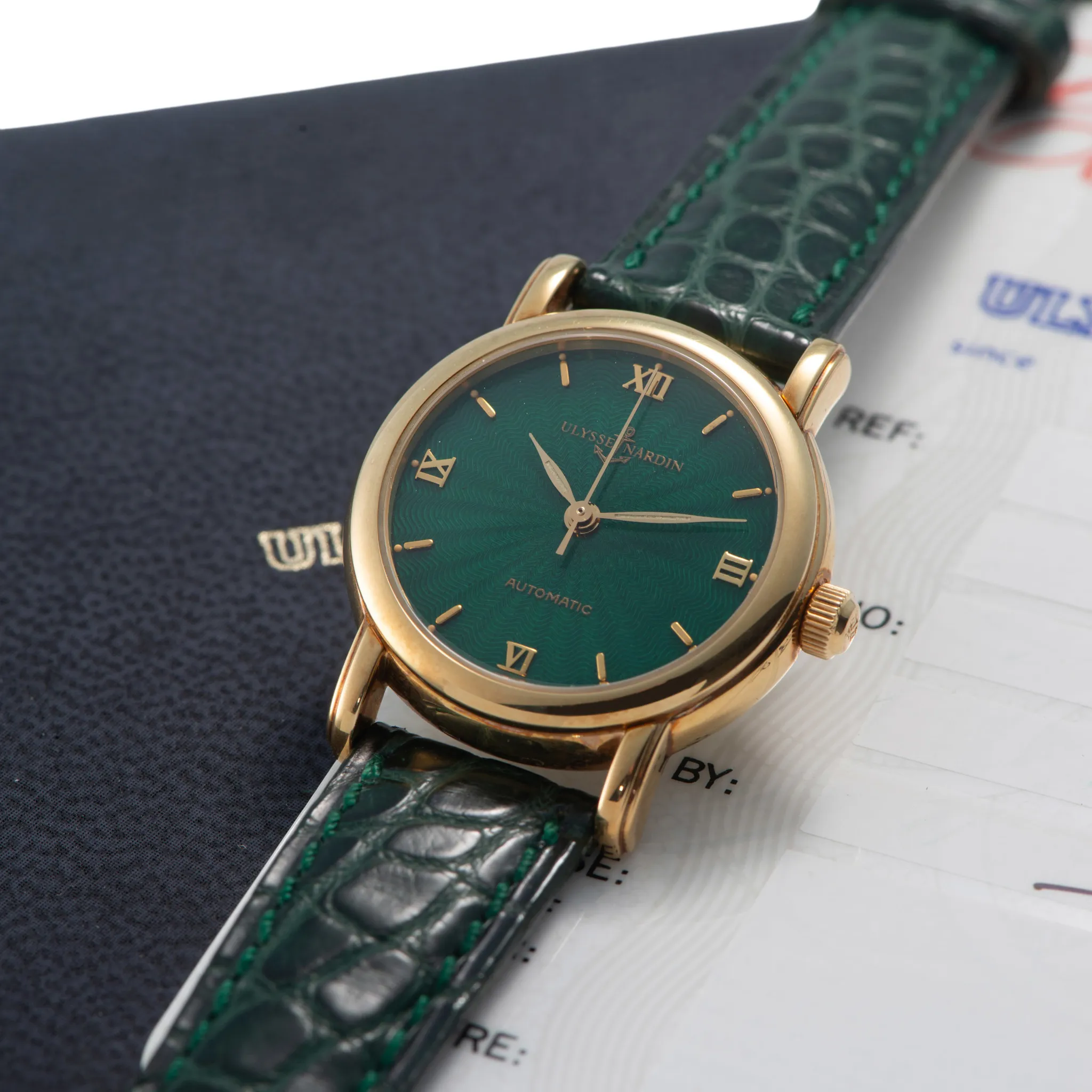 Ulysse Nardin San Marco 121-77-9 27mm Yellow gold Green