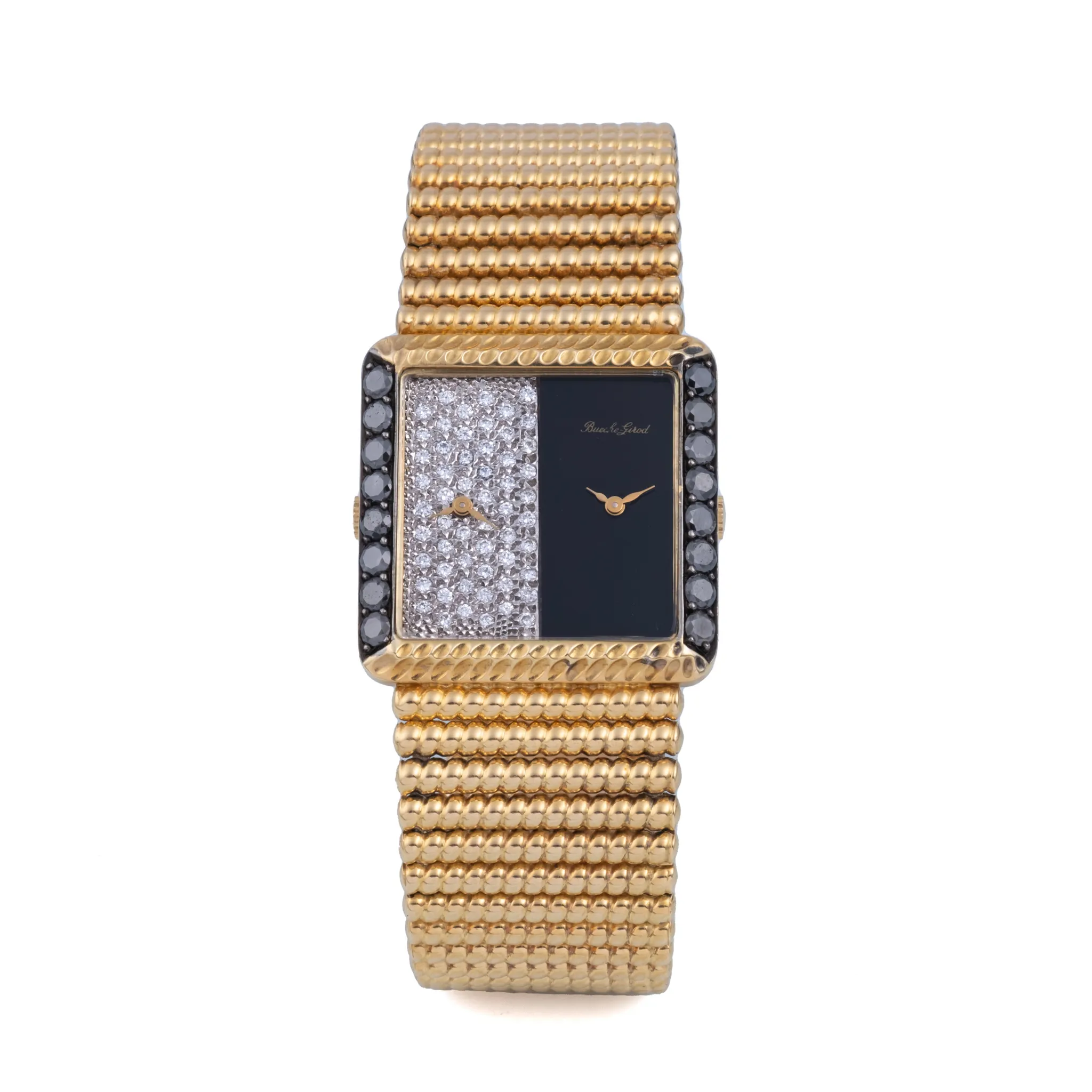 Bueche-Girod YG 9821 32mm Yellow gold Black