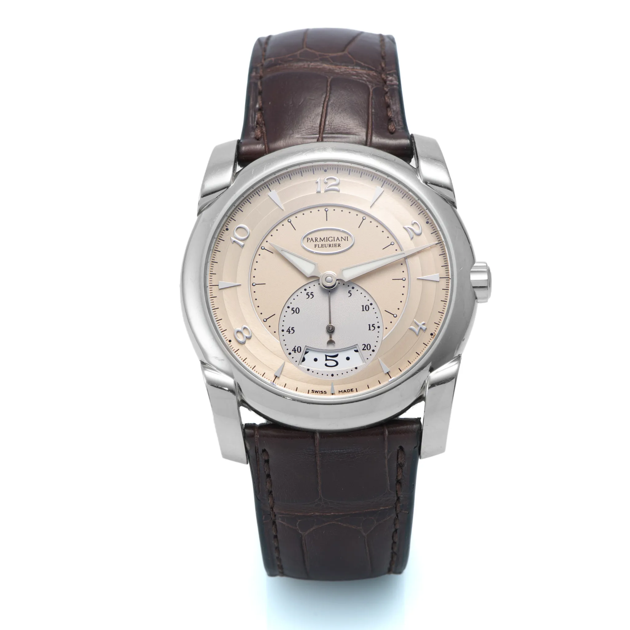 Parmigiani Fleurier Kalpa 39mm White gold Beige