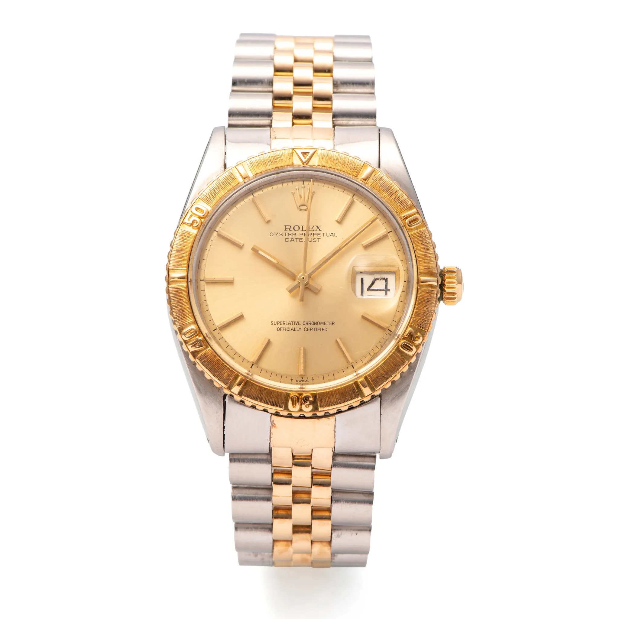 Rolex Datejust Turn-O-Graph 1625 36mm Yellow gold and Stainless steel Champagne