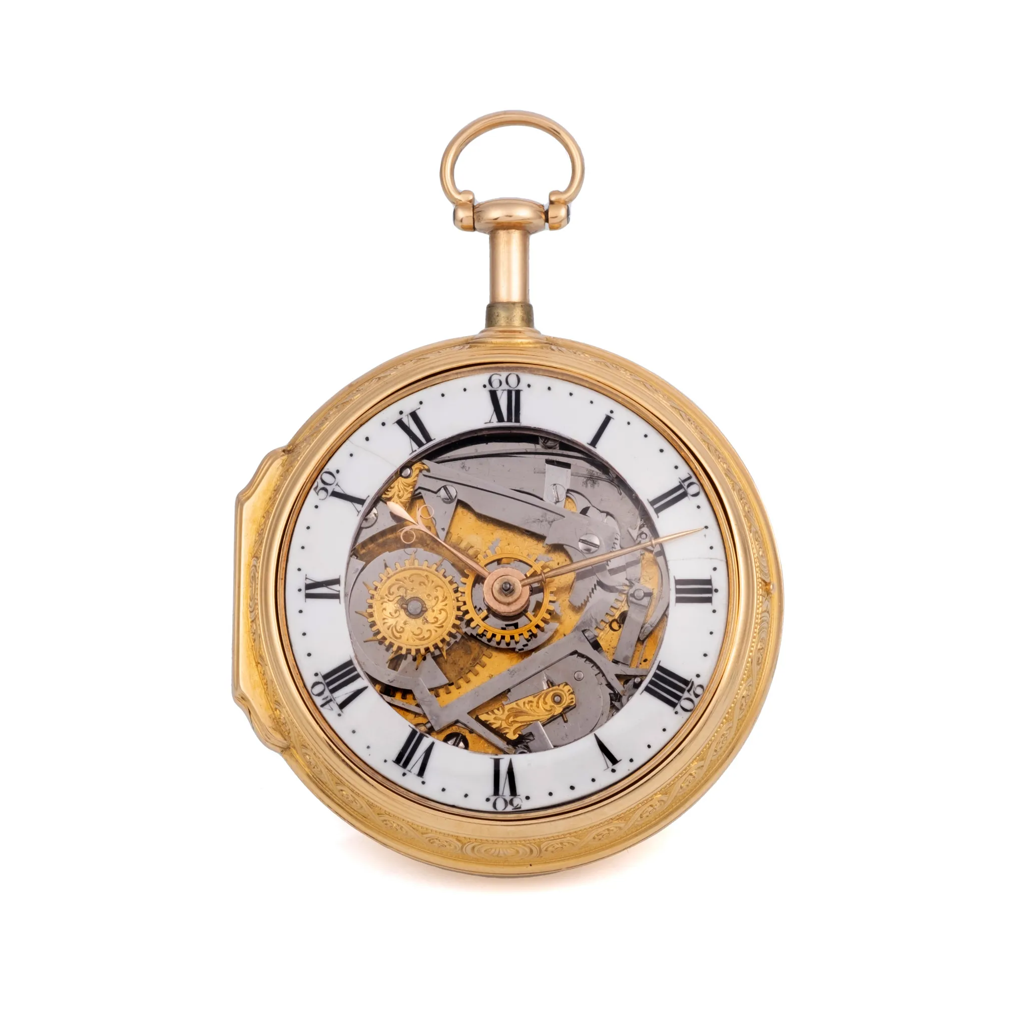 Josiah Emery 48mm Yellow gold Semi-skeletonized