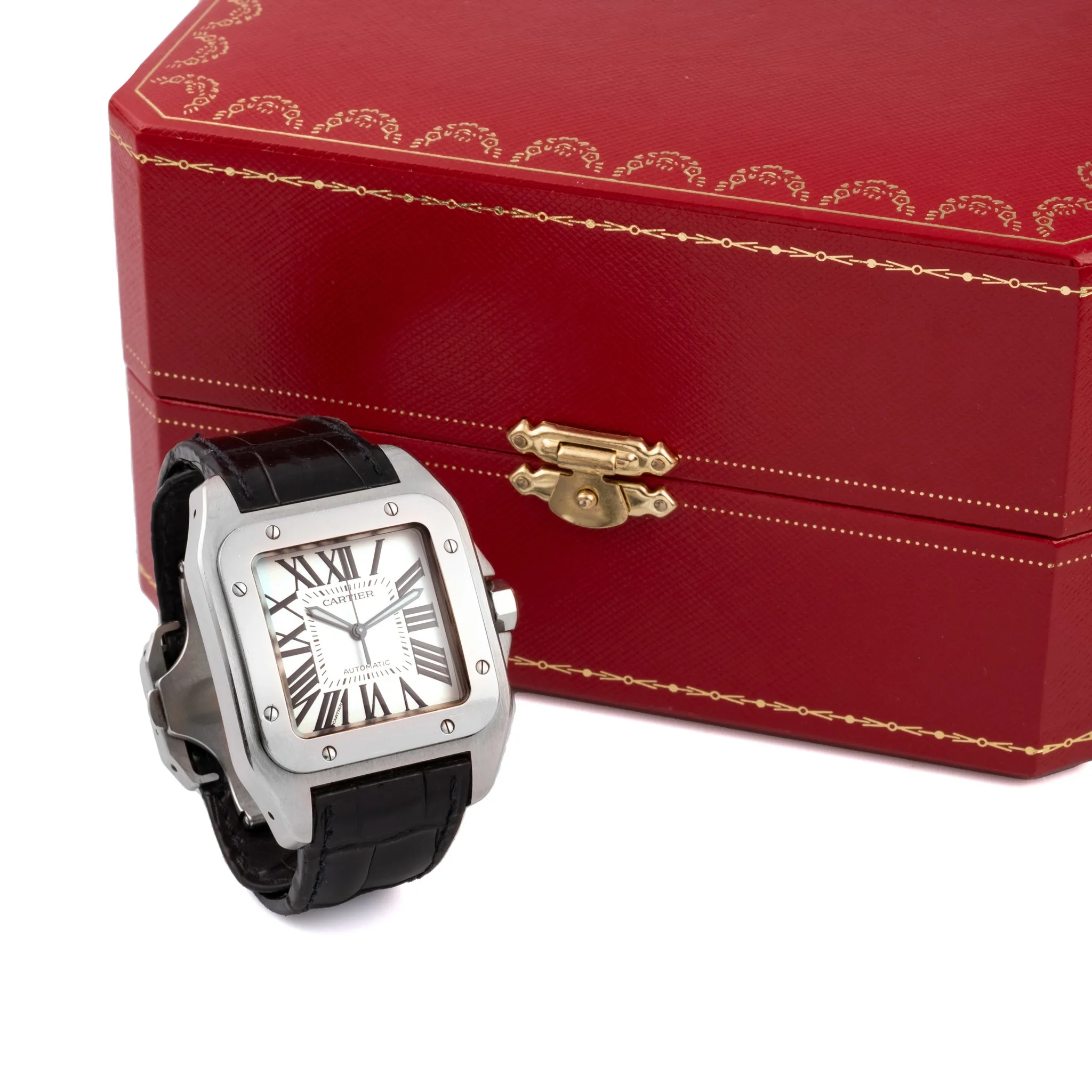 Cartier Santos 2656 39mm Stainless steel Silver