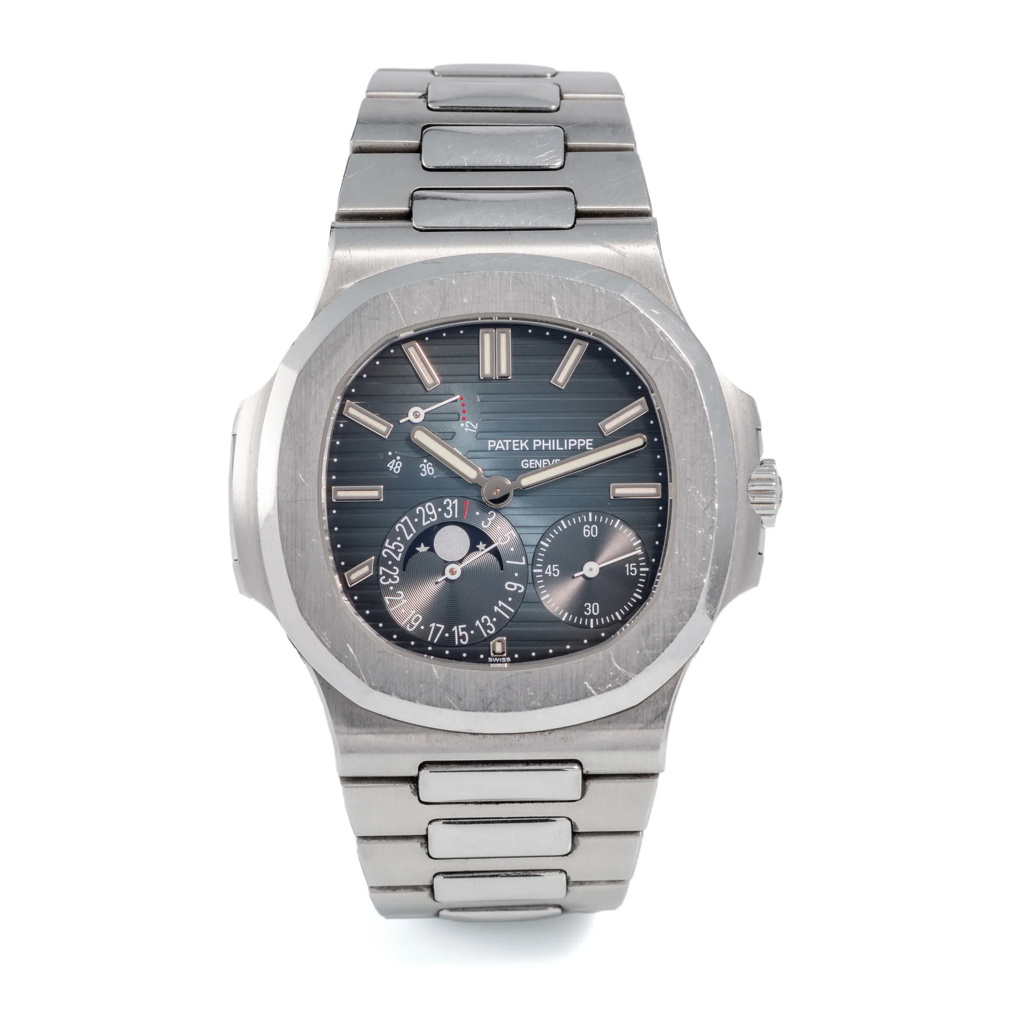 Patek Philippe Nautilus Moonphase 5712/1A-001 38mm Stainless steel Blue