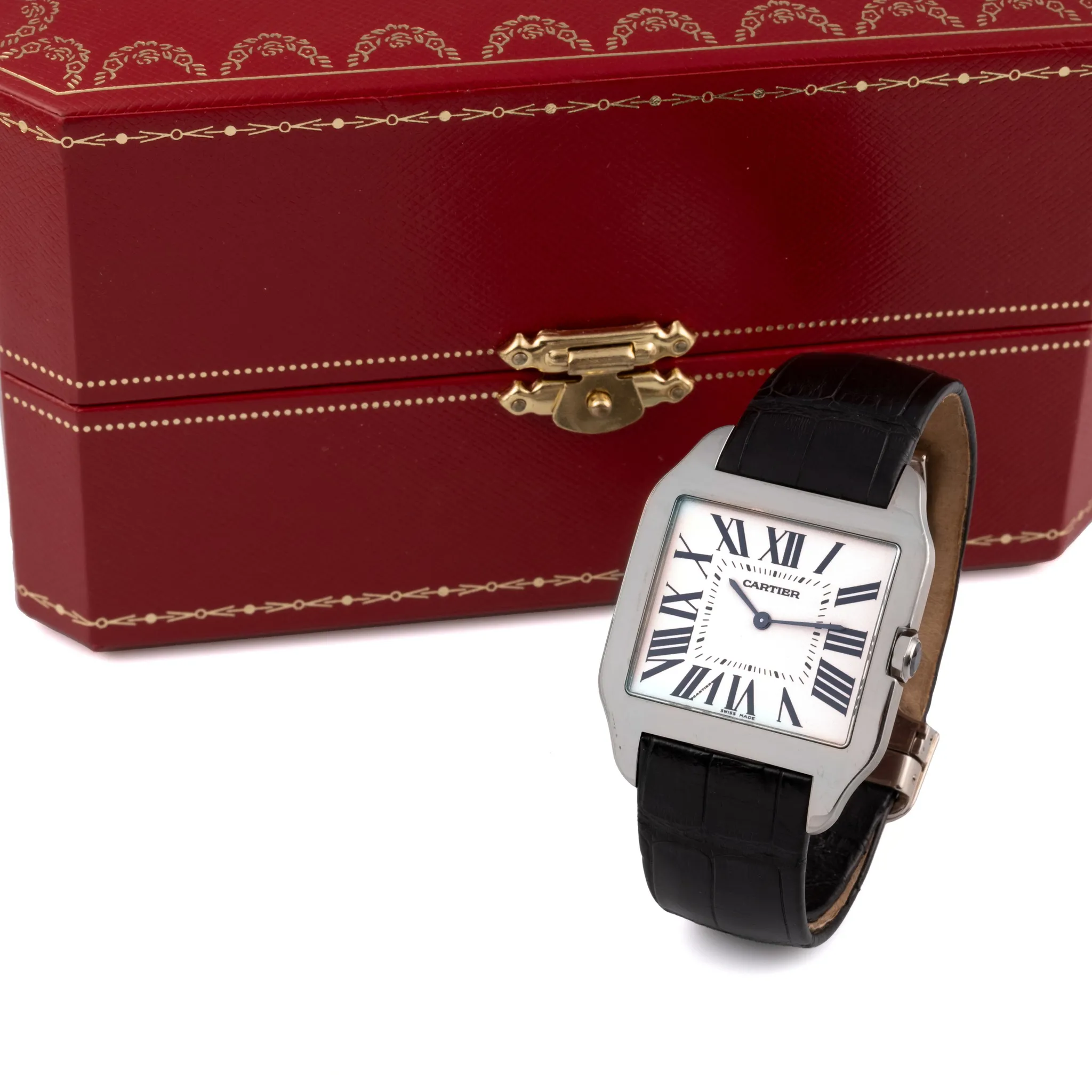 Cartier Santos 2651 35mm White gold White