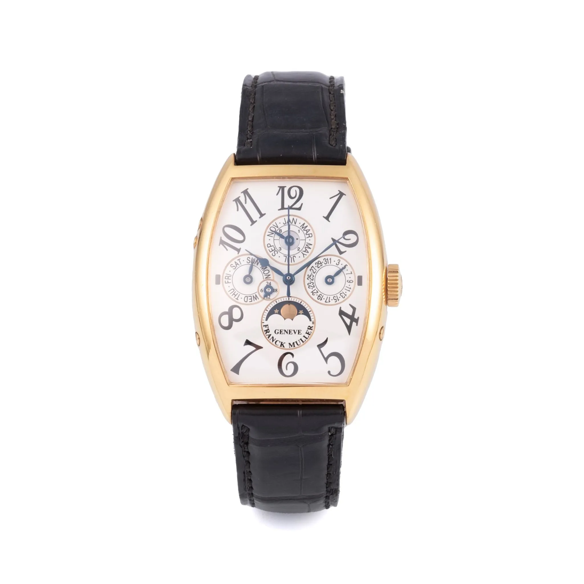 Franck Muller Perpetual Calendar 5850 QP 32mm Yellow gold White