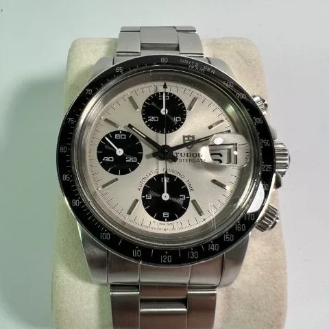 Tudor Oysterdate Big Block 79160 40mm Stainless steel Silver