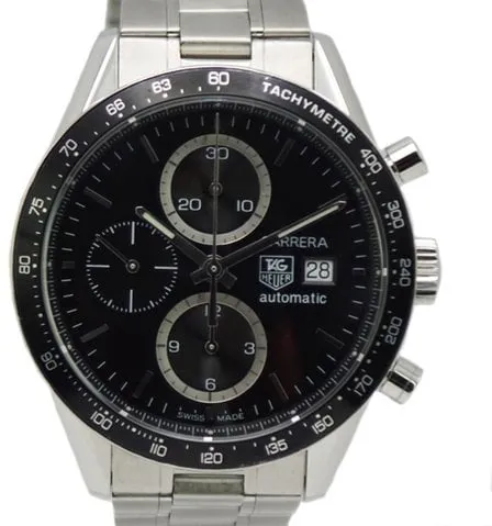 TAG Heuer Carrera CV2010 41mm Stainless steel Black