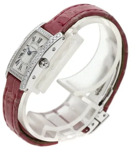 Cartier Tank WB710015 15.3mm White gold Champagne