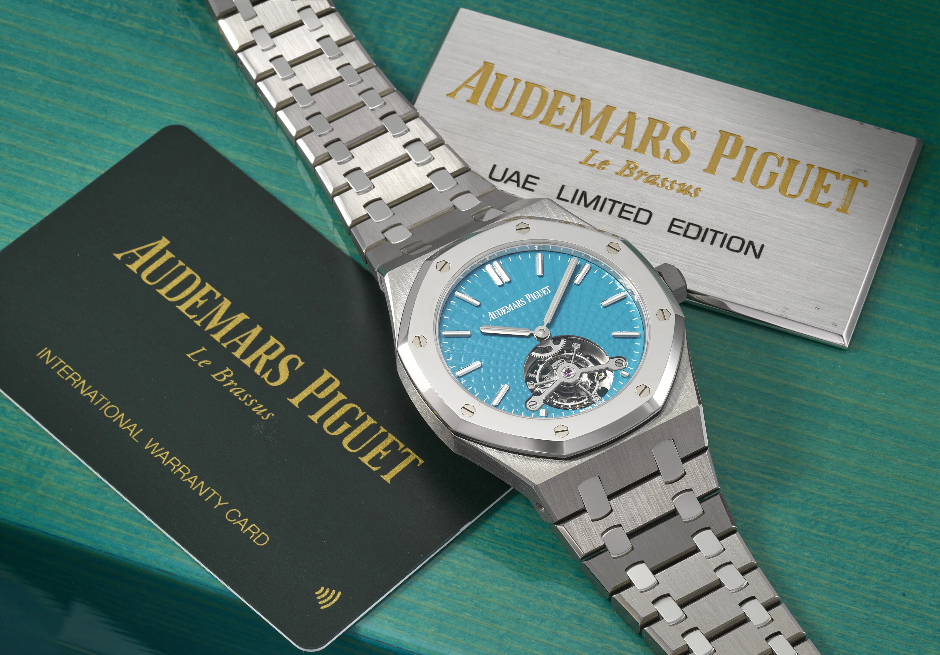 Audemars Piguet Royal Oak 41mm Platinum and Titanium Turquoise 2