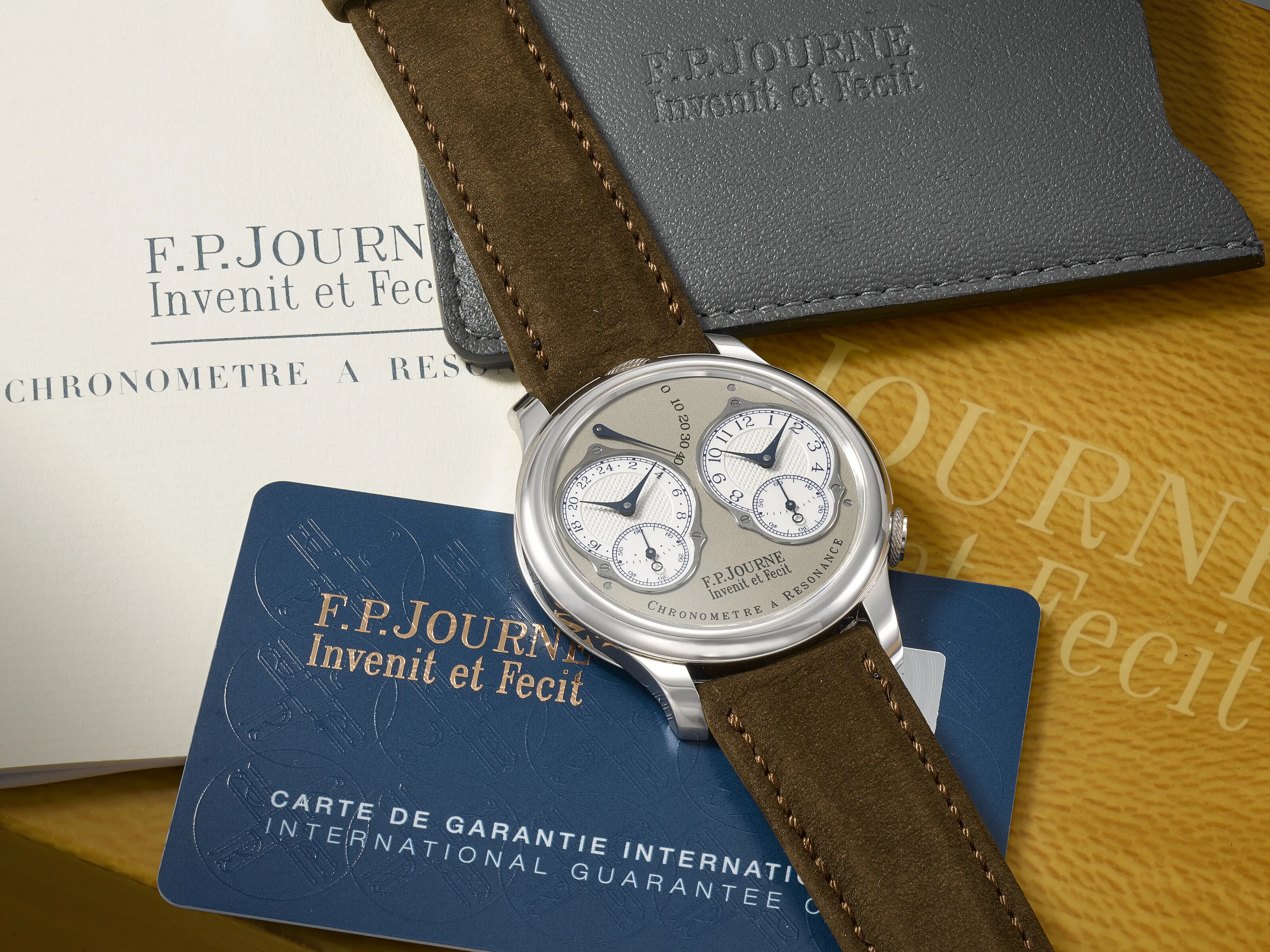 F.P. Journe Chronomètre à Résonance 40mm Platinum Silver 2