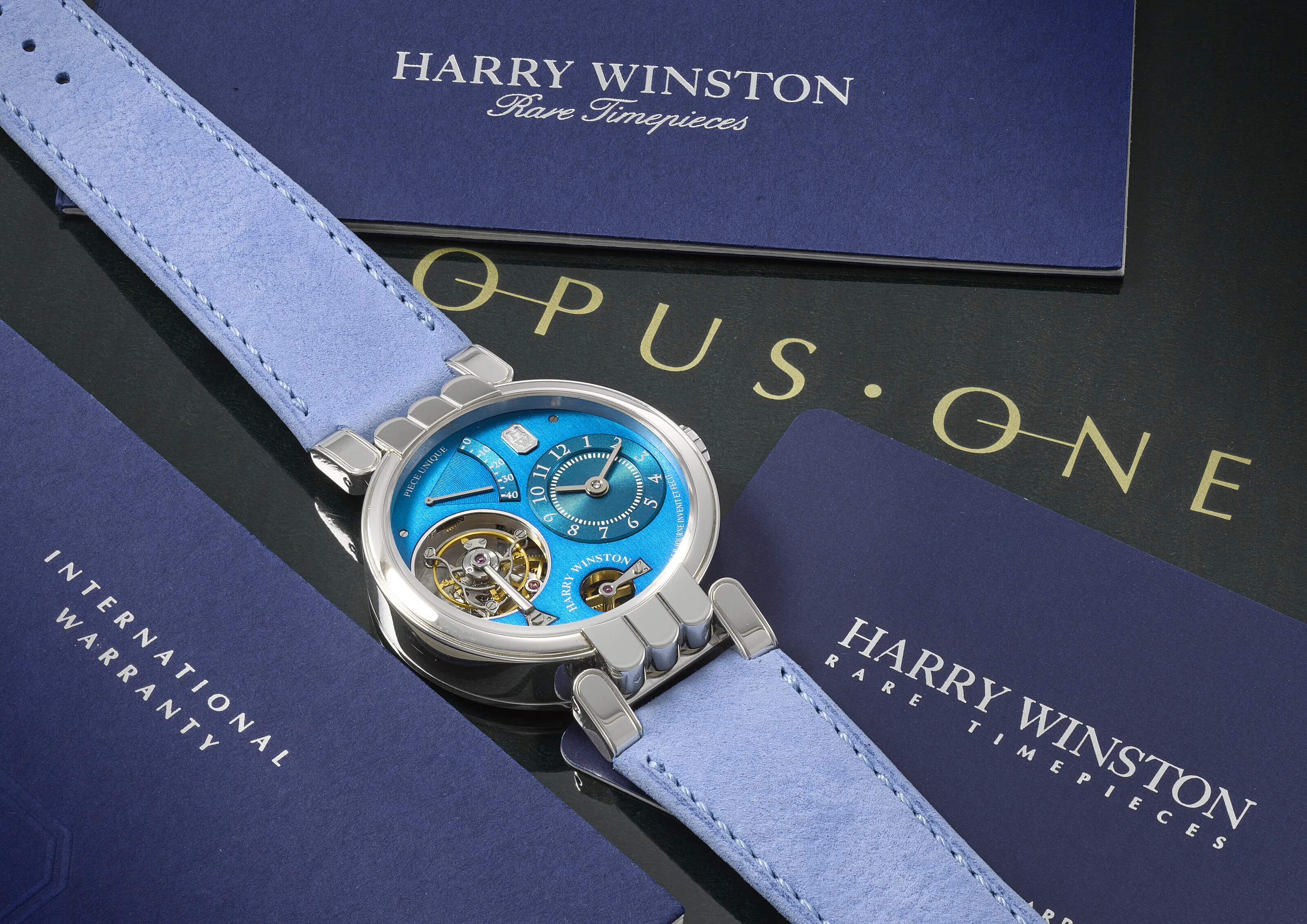 Harry Winston Opus One 38mm Platinum Blue 2