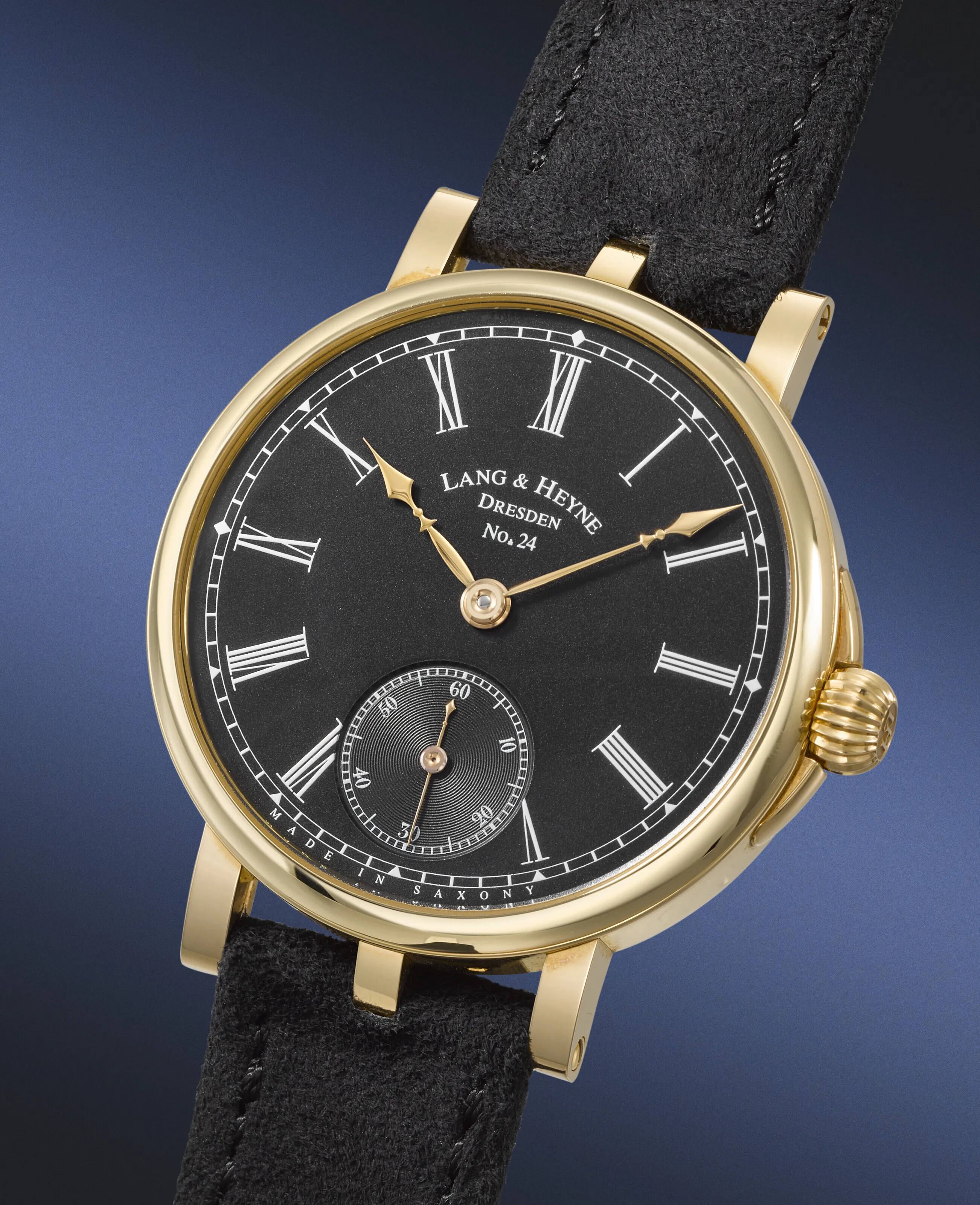 Lang & Heyne Friedrich III 39mm Rose gold Black 1