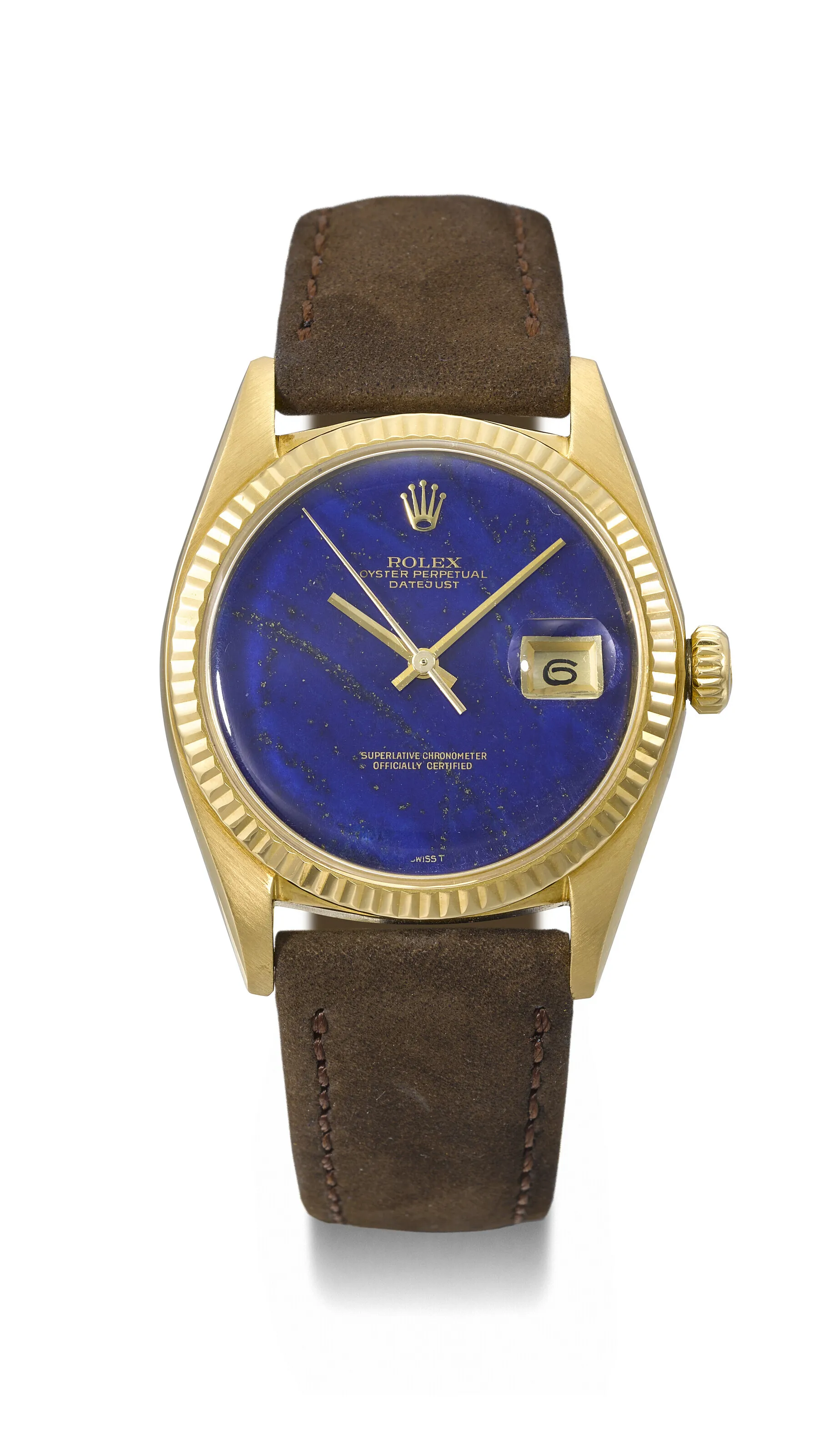 Rolex Datejust 36 1601 36mm Yellow gold Lapis lazuli