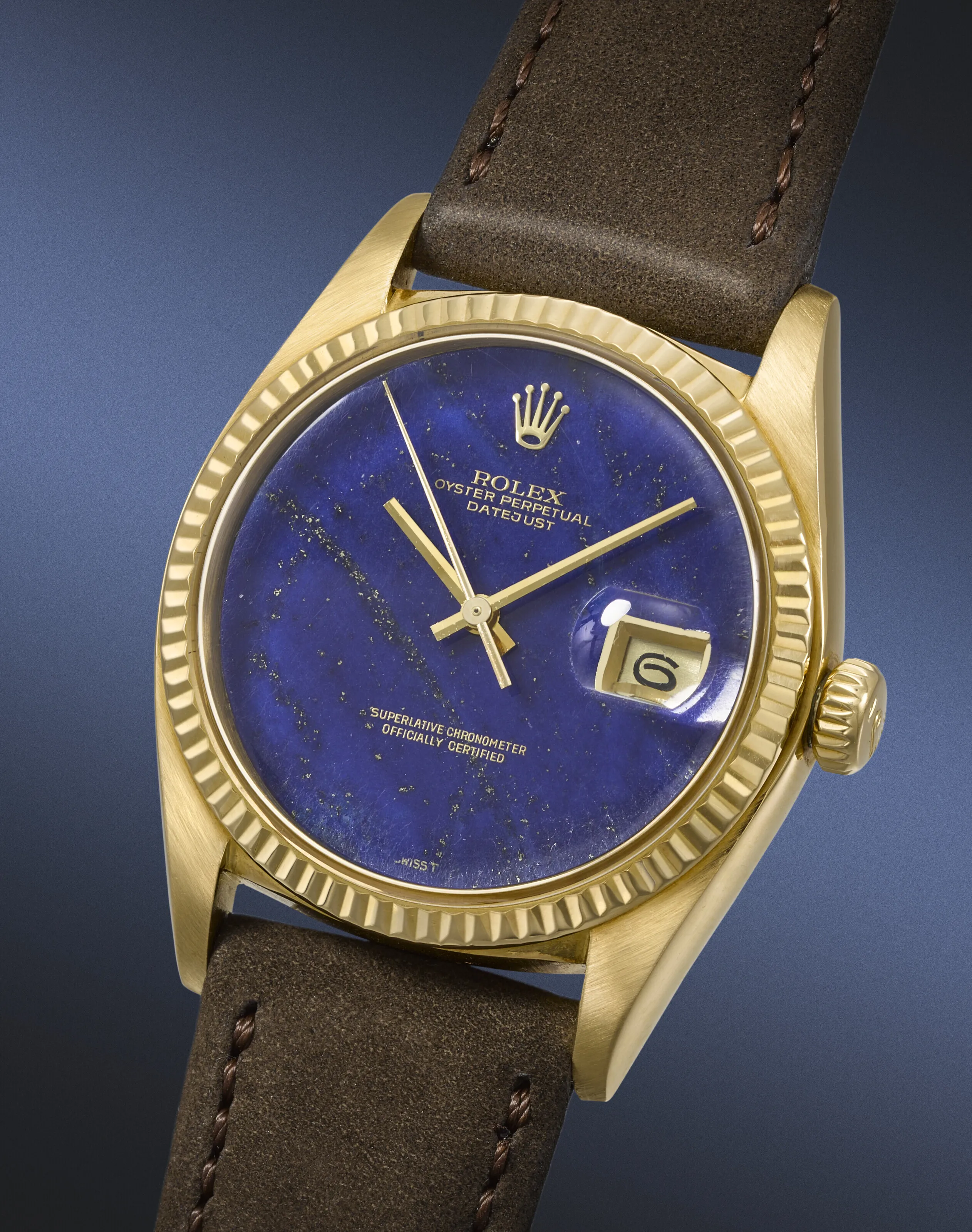 Rolex Datejust 36 1601 36mm Yellow gold Lapis lazuli 1