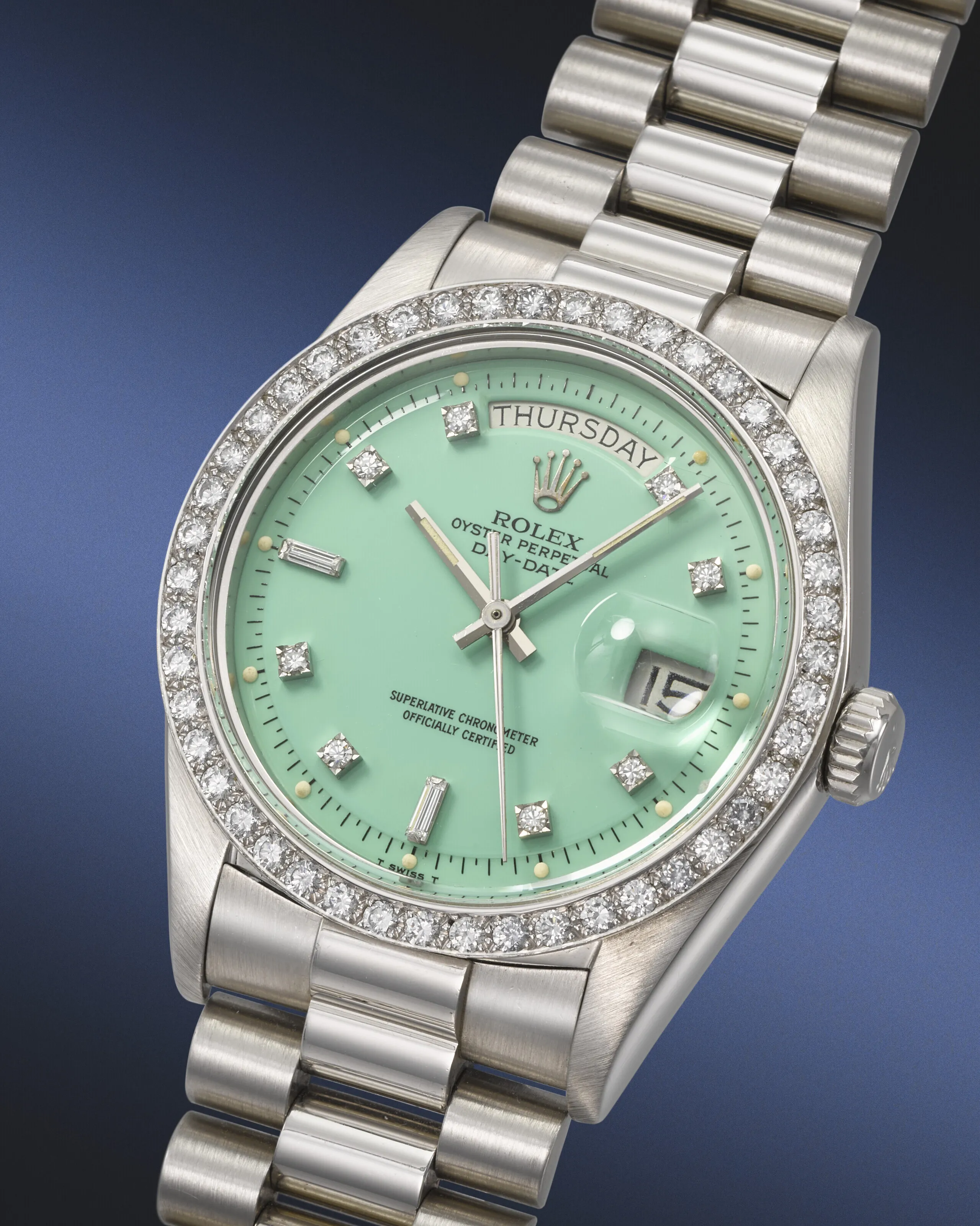 Rolex Day-Date 36 1804 36mm Platinum Green 1