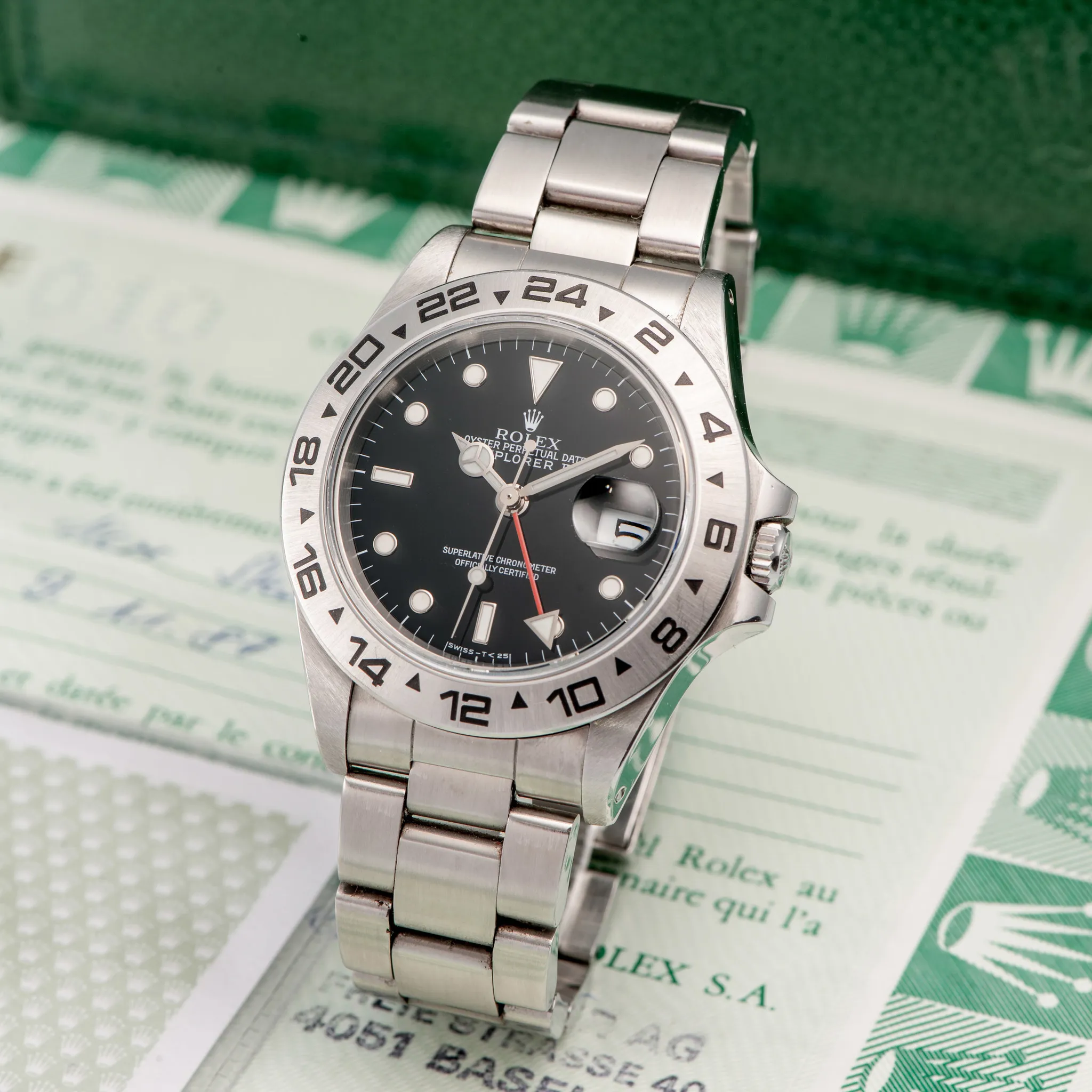 Rolex Explorer II 16550 39mm Stainless steel Black