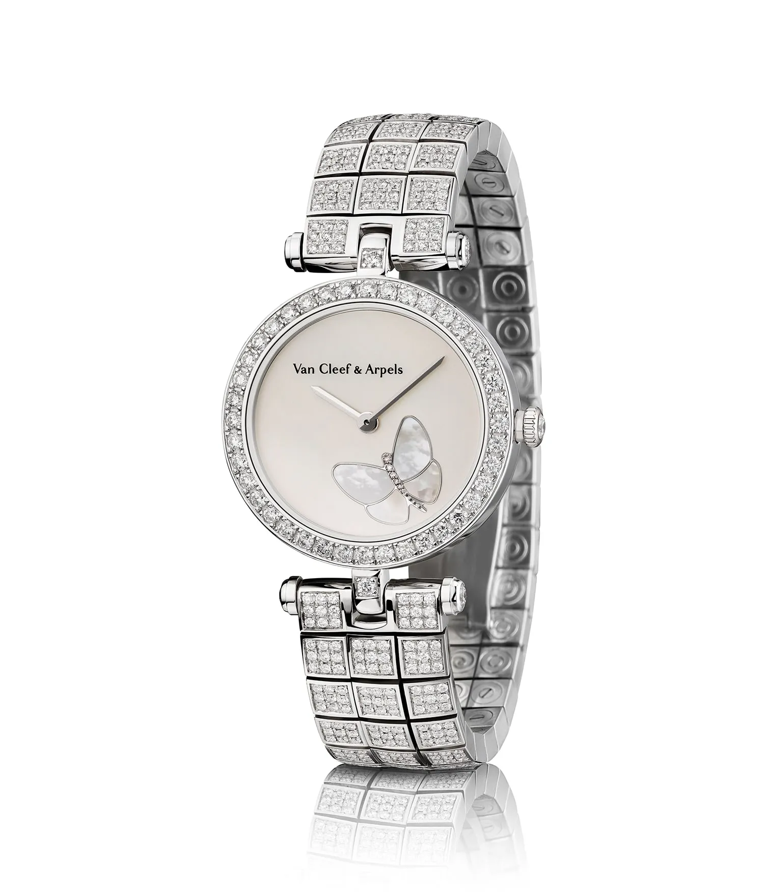 Van Cleef & Arpels 28mm White gold Mother-of-pearl