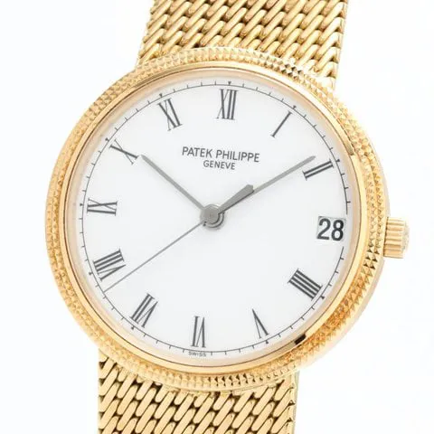 Patek Philippe Calatrava 3802/205J-010 Yellow gold White