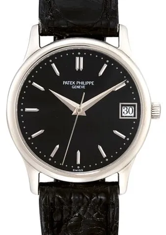 Patek Philippe Calatrava 3998G White gold Black