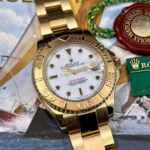 Rolex Yacht-Master 168628 35mm Yellow gold White