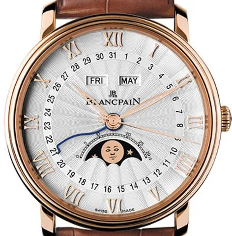 Blancpain Villeret 6664-3642-55B 40mm Rose gold White