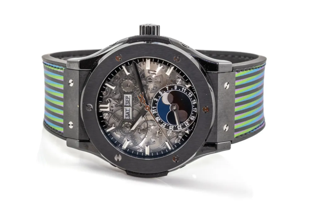 Hublot Classic 517.CX.0170.LR 45mm Black ceramic Skeletonized