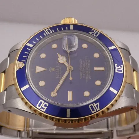 Rolex Submariner 16803 40mm Yellow gold and Stainless steel Purple