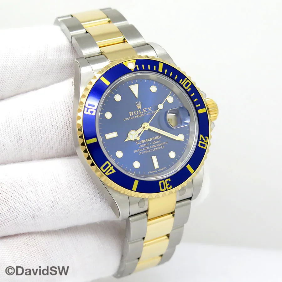 Rolex Submariner Date 16613LB 40mm 18K/SS Blue