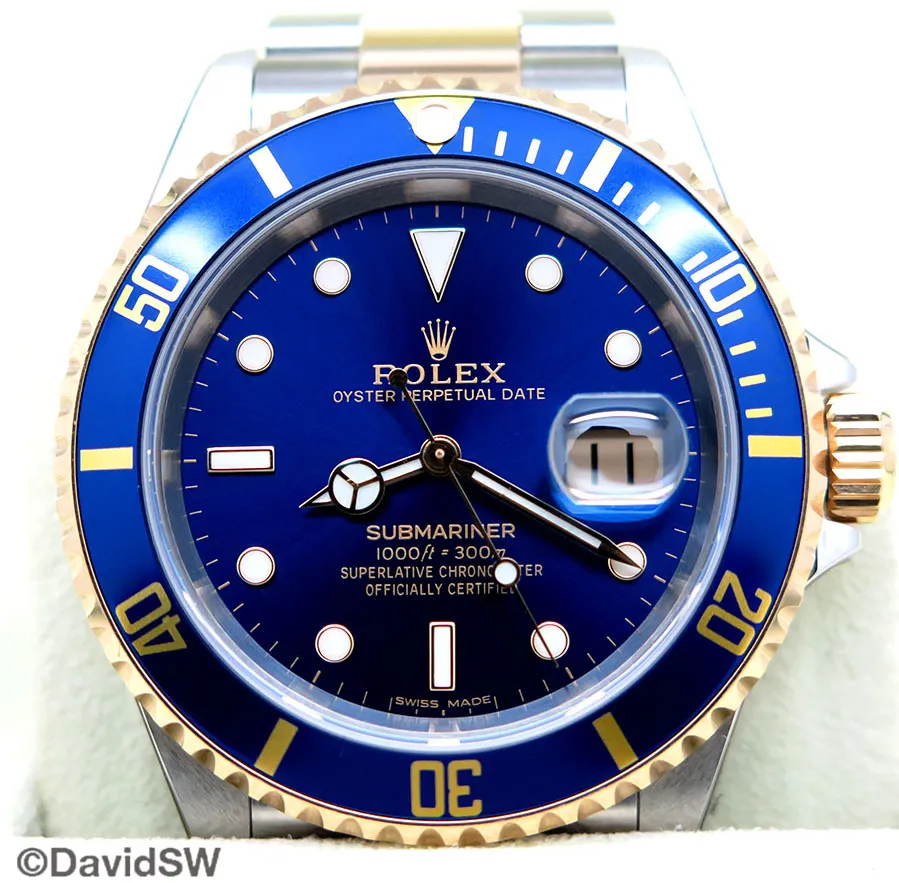 Rolex Submariner Date 16613LB 40mm 18K/SS Blue 2