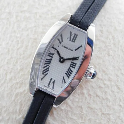 Cartier Tonneau 2545 16mm White gold White