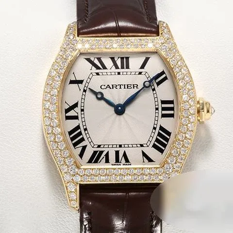 Cartier Tortue WA503751 34mm Yellow gold Silver