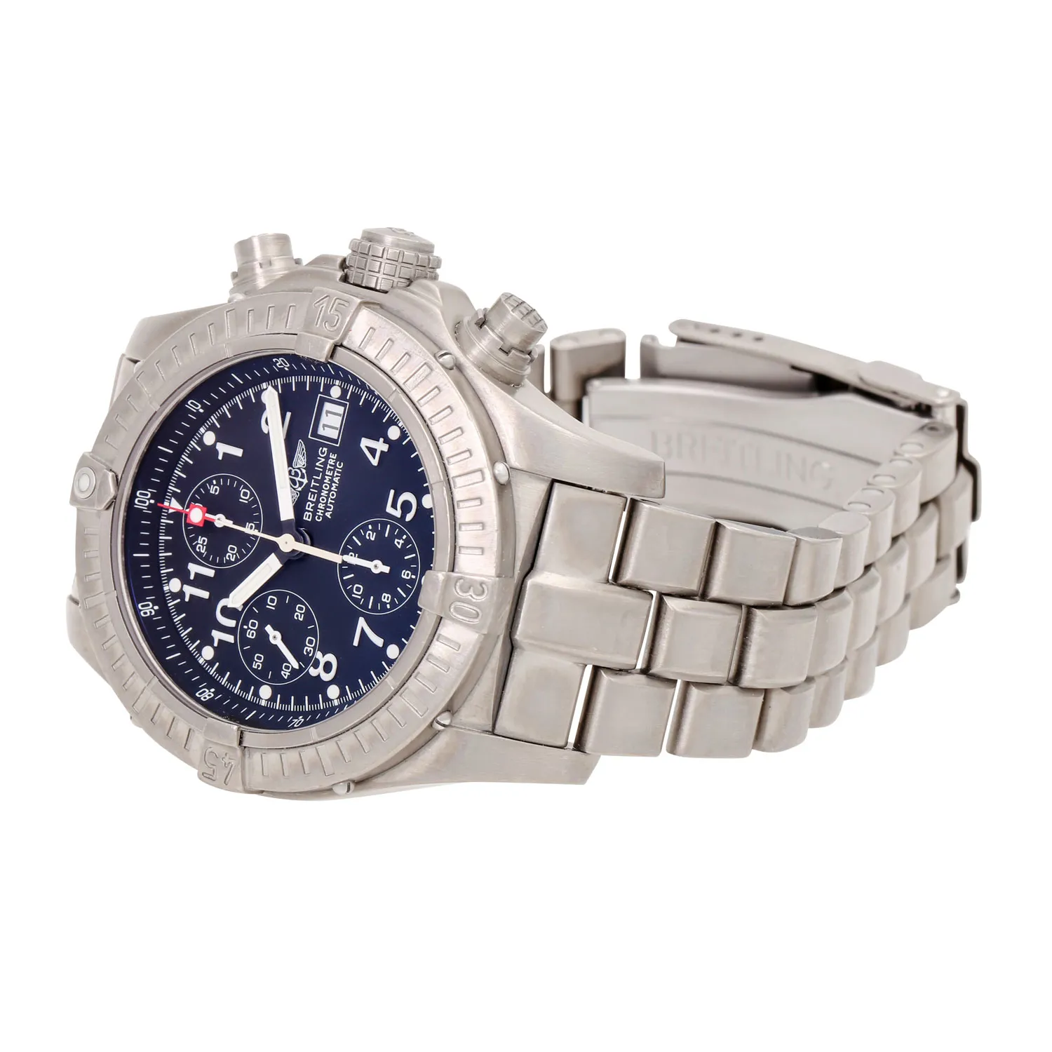 Breitling Avenger A13370 44mm Titanium Blue 5