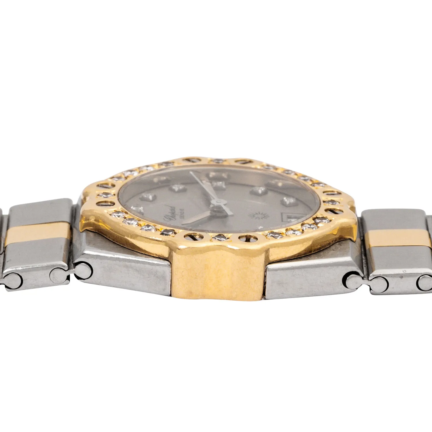 Chopard St. Moritz 8024 25mm Yellow gold and stainless steel Gray 3