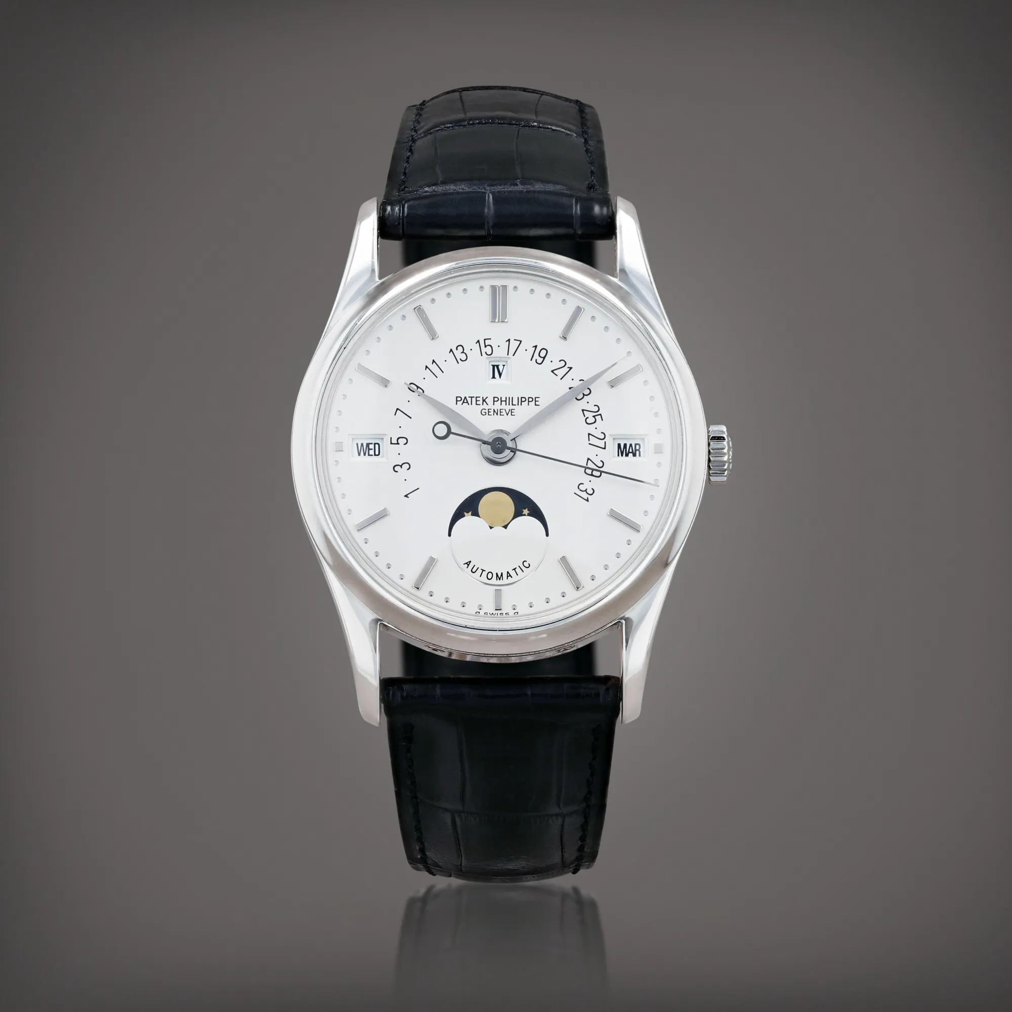 Patek Philippe Perpetual Calendar 5050P 36mm Platinum Silver 1