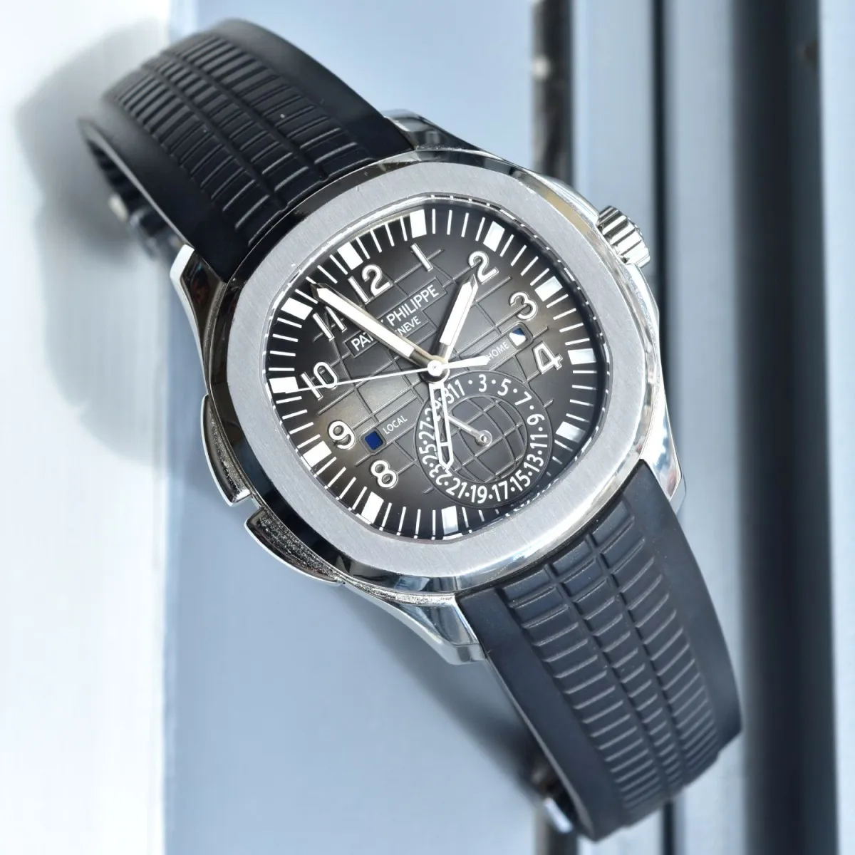 Patek Philippe Travel Time 40.8mm Stainless steel Black 4