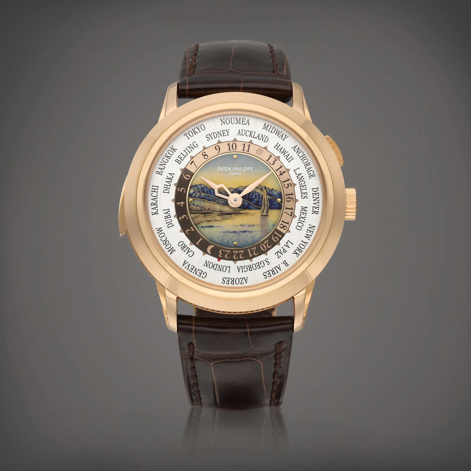 Patek Philippe World Time Minute Repeater 5531R-001 40mm Rose gold Multi-color 1