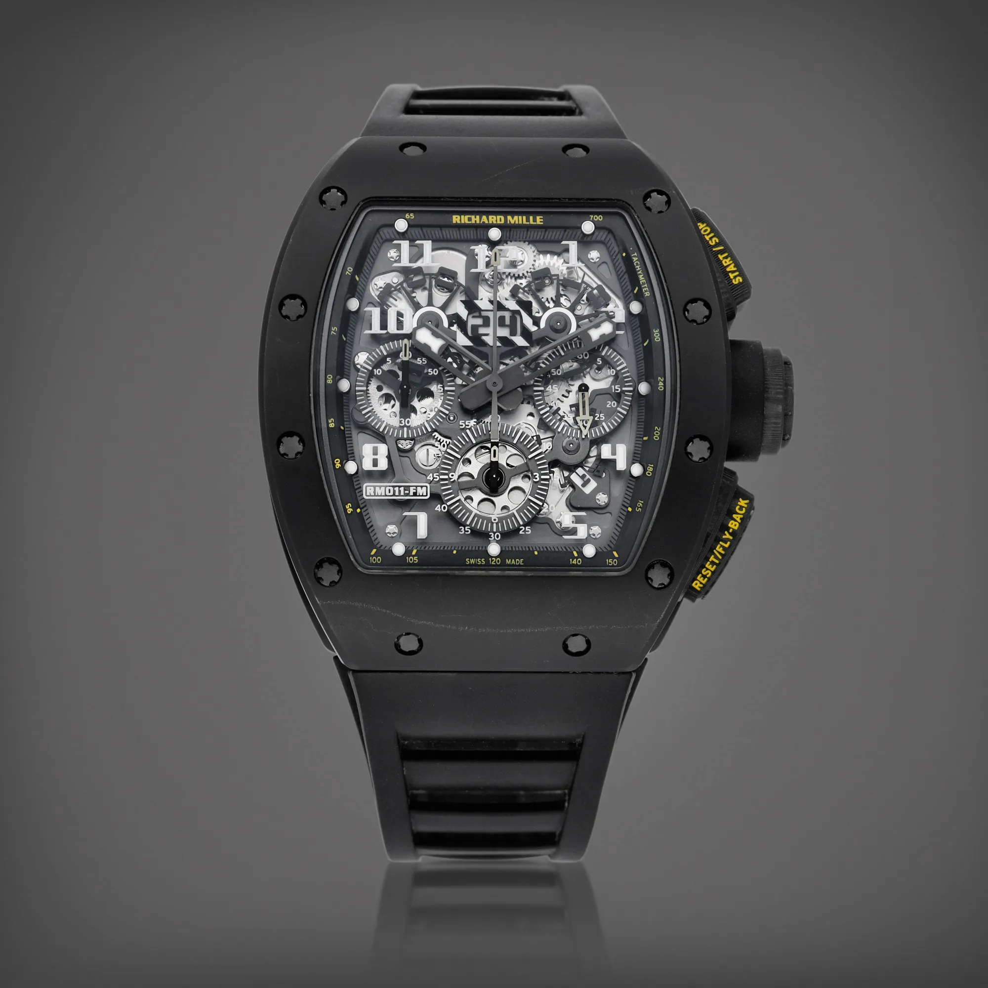 Richard Mille RM 011 RM011 AO CA-TZP 42mm Carbon fiber Semi-skeletonized 1