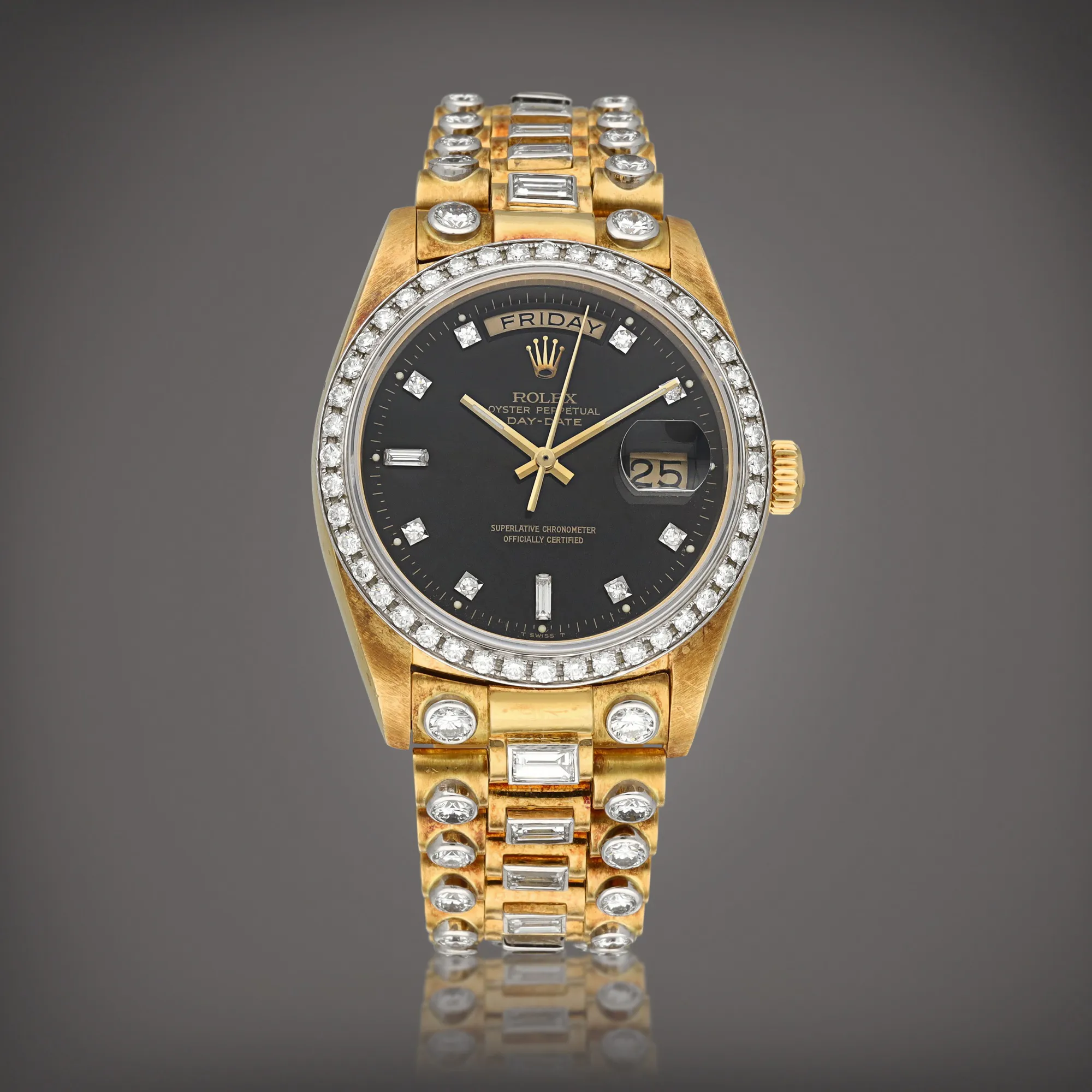 Rolex Day-Date 36 18048 36mm Yellow gold Black 1