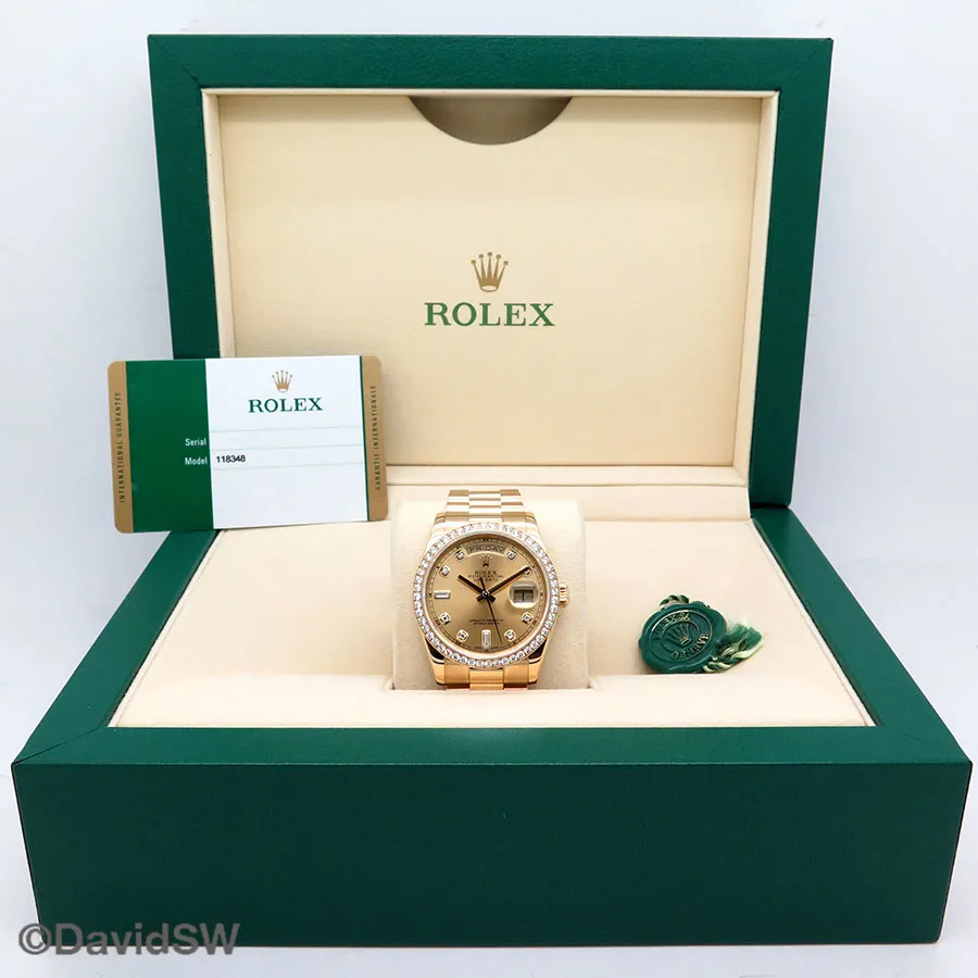 Rolex Day-Date 36 118348 36mm Yellow gold Champagne 6