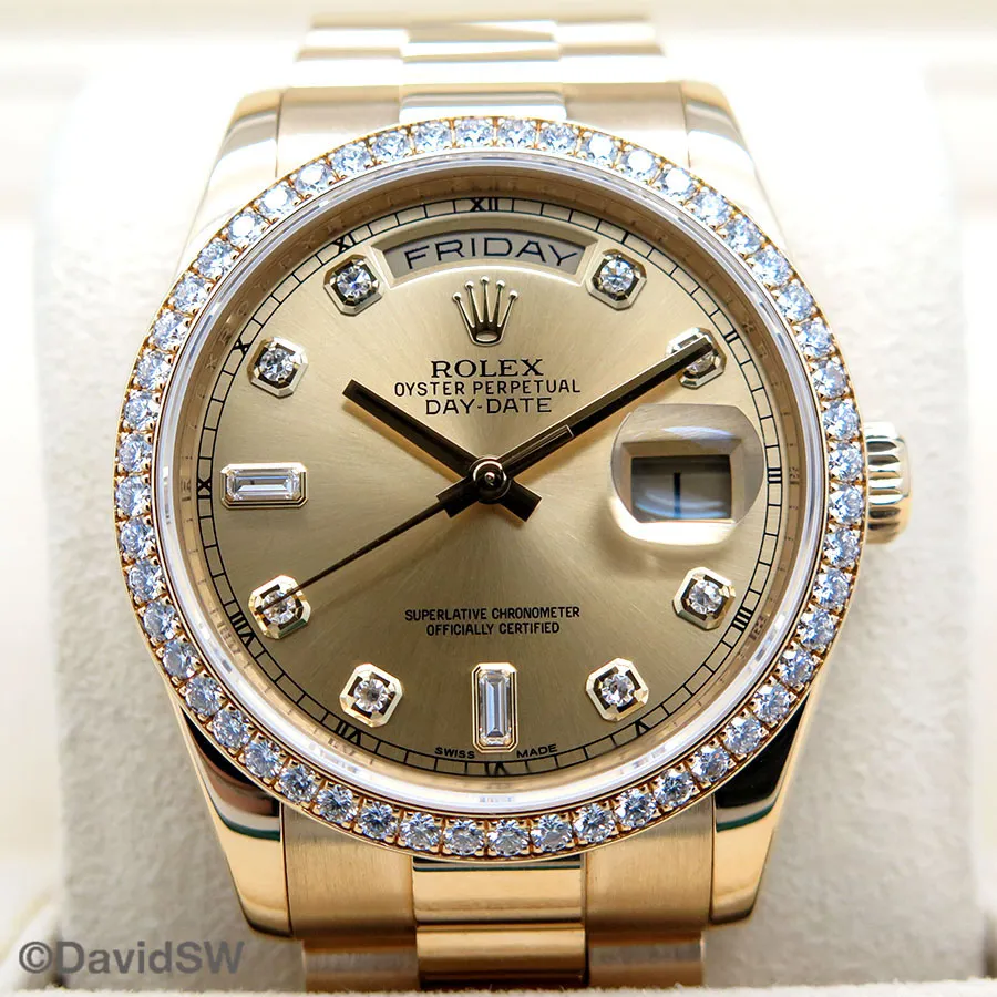 Rolex Day-Date 36 118348 36mm Yellow gold Champagne 7