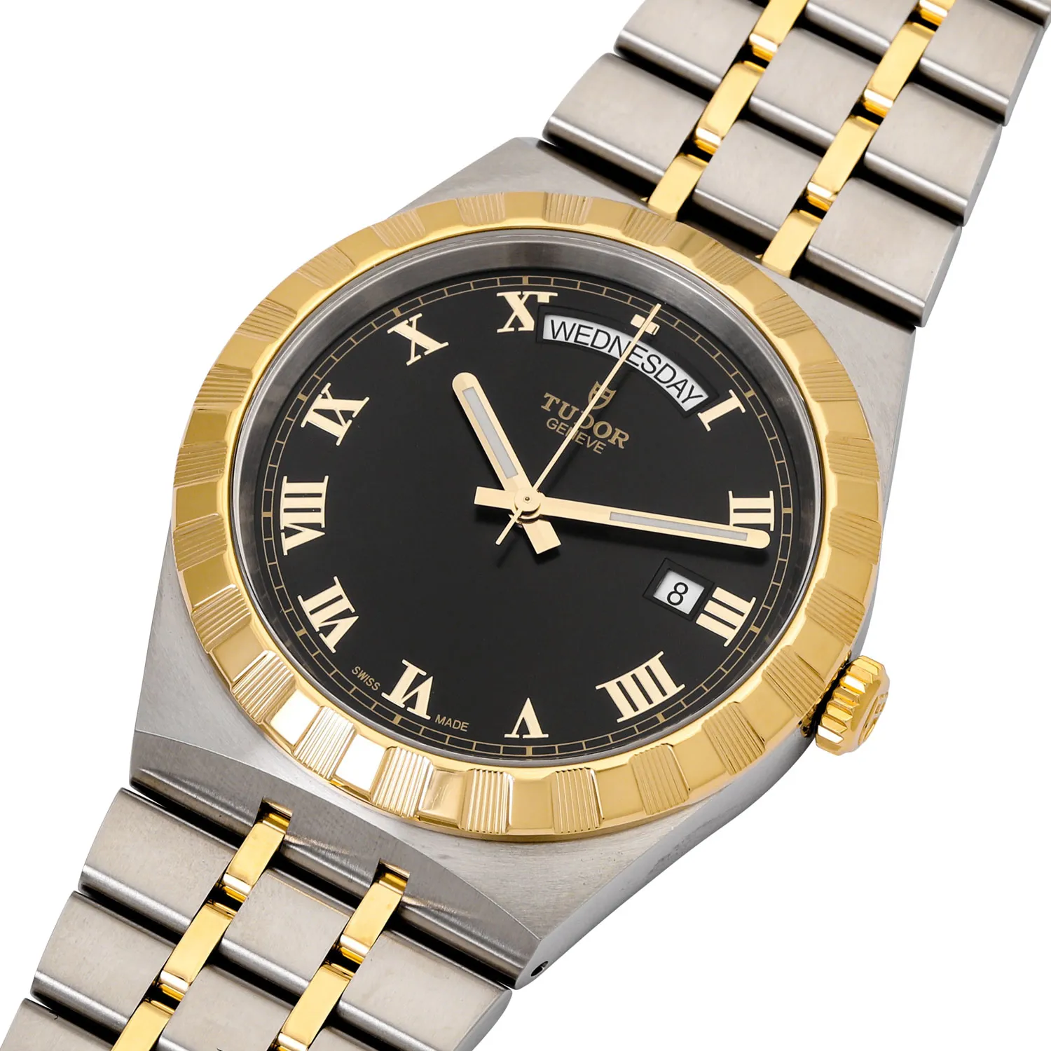 Tudor Royal M28603-0003 41mm Yellow gold and stainless steel Black 4