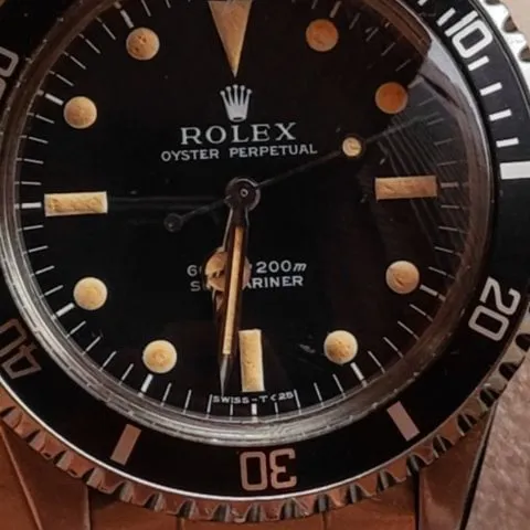 Rolex Submariner 5513 40mm Stainless steel Black