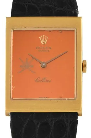 Rolex Cellini 4027 24mm Yellow gold Orange