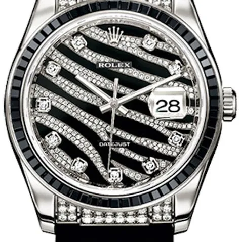 Rolex Datejust 36 116199SANR 36mm White gold Black