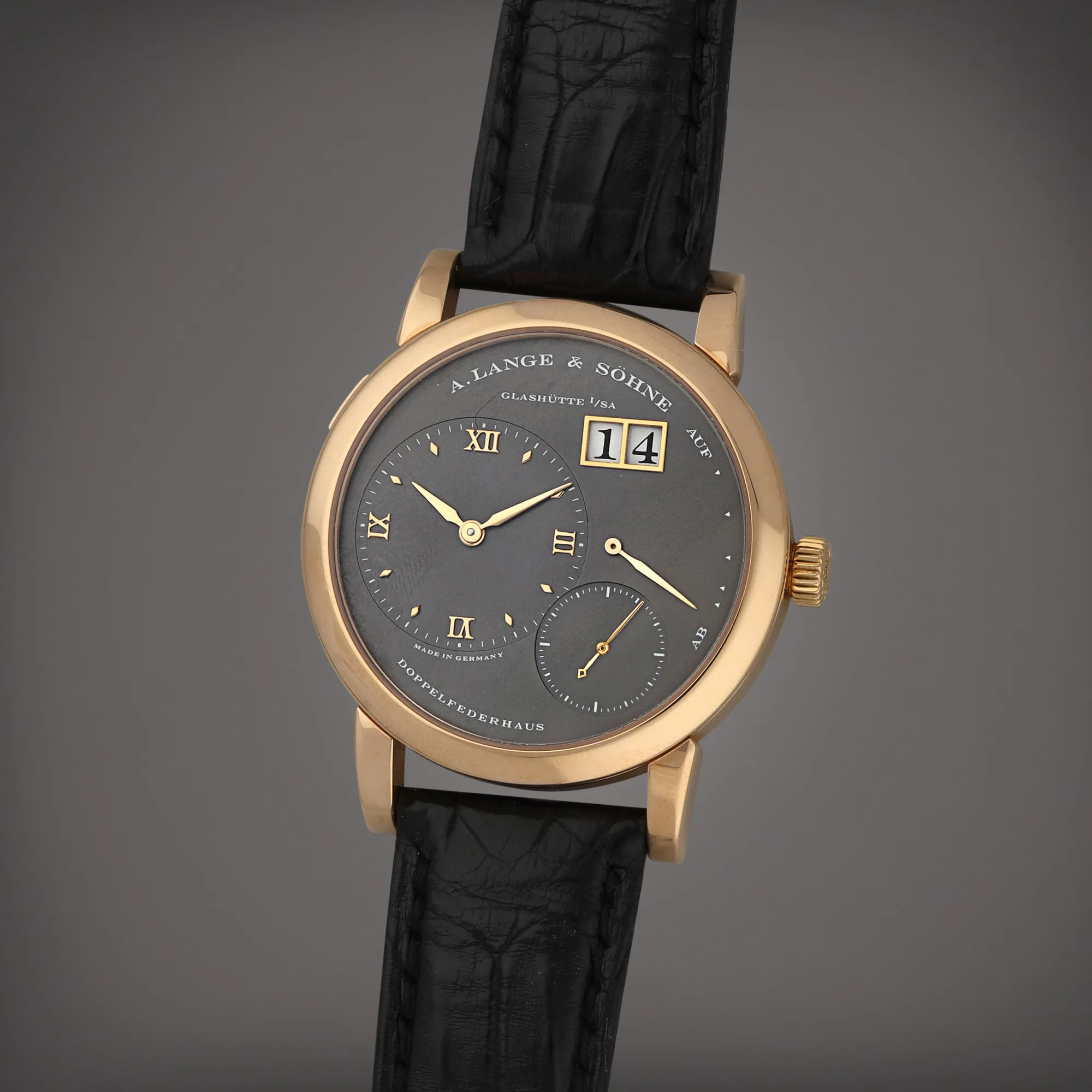 A. Lange & Söhne Lange 1 101.033 38.5mm Rose gold Gray