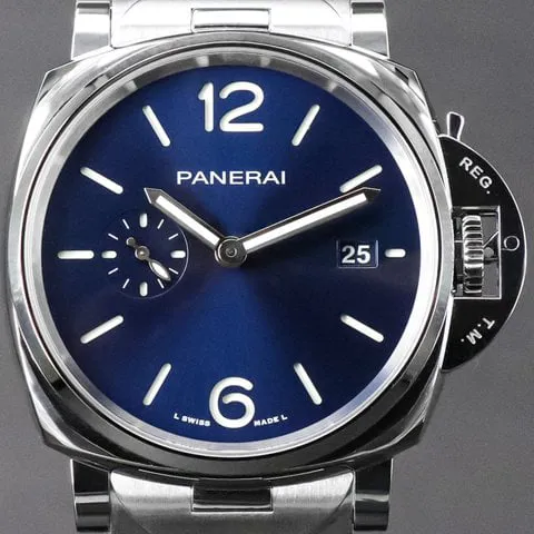 Panerai Luminor Marina PAM 01124 42mm Stainless steel Blue