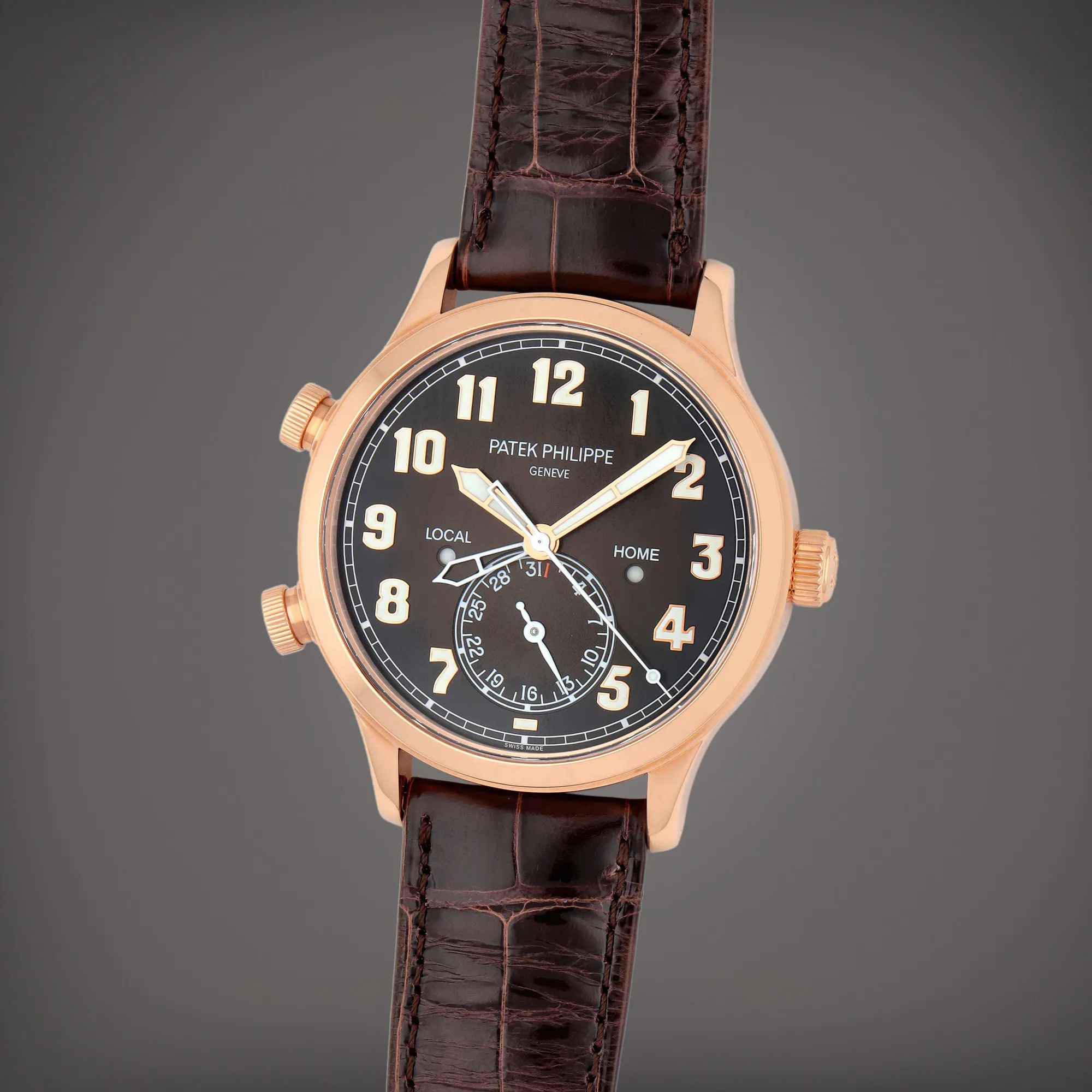 Patek Philippe Calatrava 5524R-001 42mm Rose gold Brown